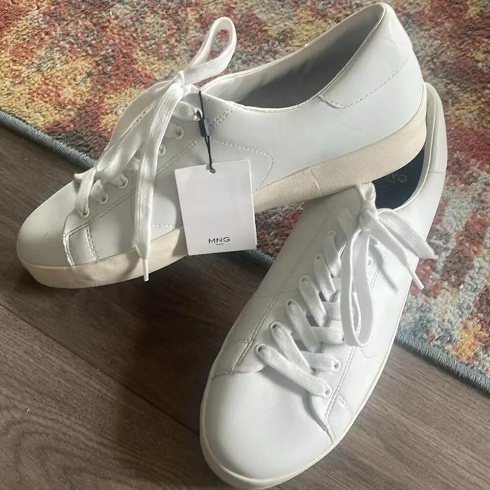 MNG Mango size 45 white man fashion sneaker shoes